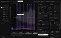 Engine Loop Studio sweep extractor: spectrogram of a V8 rev-up with the tracked RPM line and eight loop targets